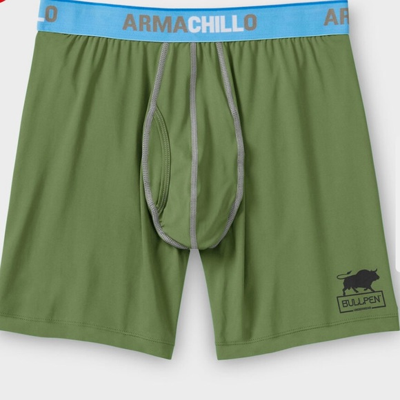 Duluth Trading Co Armachillo Green Boxer Briefs with Bullpen Stay-Put Pou… - Picture 3 of 8
